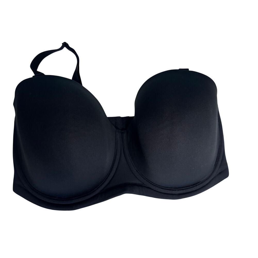 Wacoal Red Carpet Strapless Bra 36H Black Full Figure Underwire Convertible